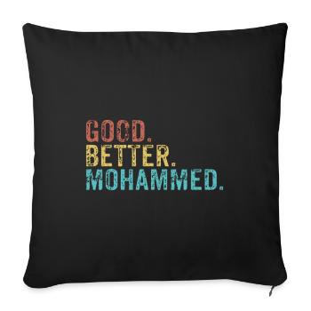 Cool guys are called mohammed - Sofakissenbezug 45 x 45 cm - Schwarz - Vorne
