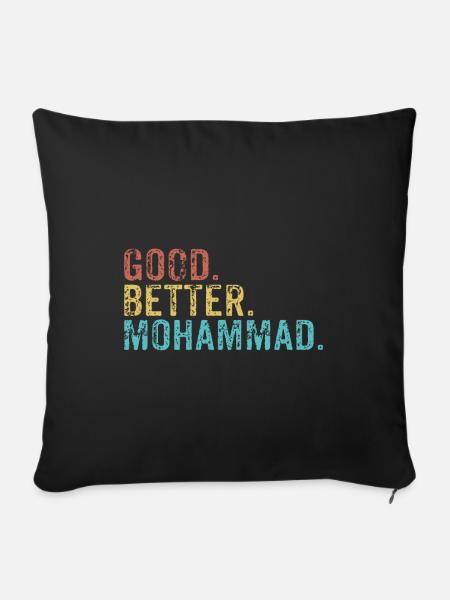 Cool guys are called mohammad - Sofakissenbezug 45 x 45 cm - Schwarz