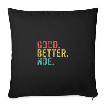 Cool guys are called noe - Sofa pillowcase 17,3'' x 17,3'' (45 x 45 cm) - black - Front