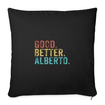 Cool guys are called alberto - Sofakissenbezug 45 x 45 cm - Schwarz - Vorne