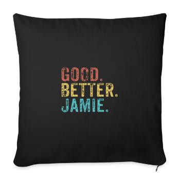 Cool guys are called jamie - Sofa pillowcase 17,3'' x 17,3'' (45 x 45 cm) - black - Front