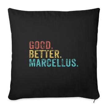 Cool guys are called marcellus - Sofa pillowcase 17,3'' x 17,3'' (45 x 45 cm) - black - Front