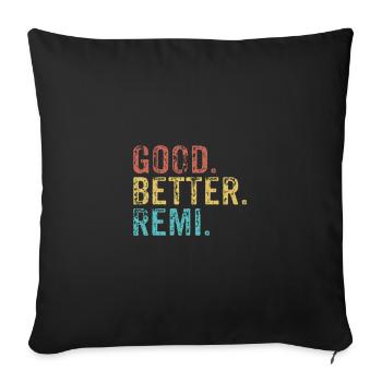 Cool guys are called remi - Sofakissenbezug 45 x 45 cm - Schwarz - Vorne
