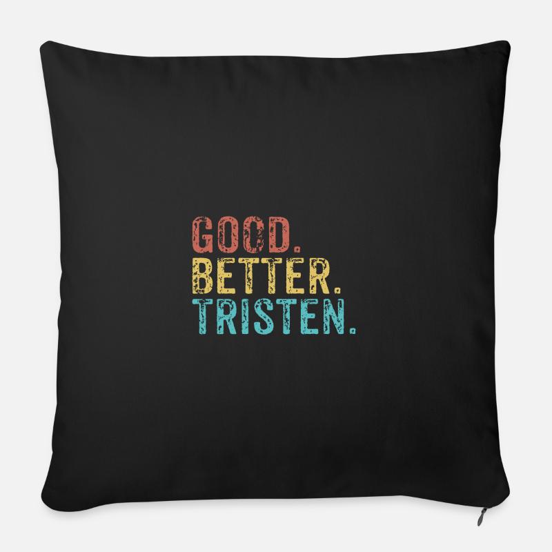 Good better Tristen - Sofa pillowcase 17,3'' x 17,3'' (45 x 45 cm) - black