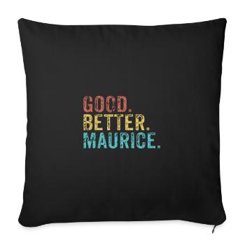 Good better Maurice - Sofa pillowcase 17,3'' x 17,3'' (45 x 45 cm) - black - Front