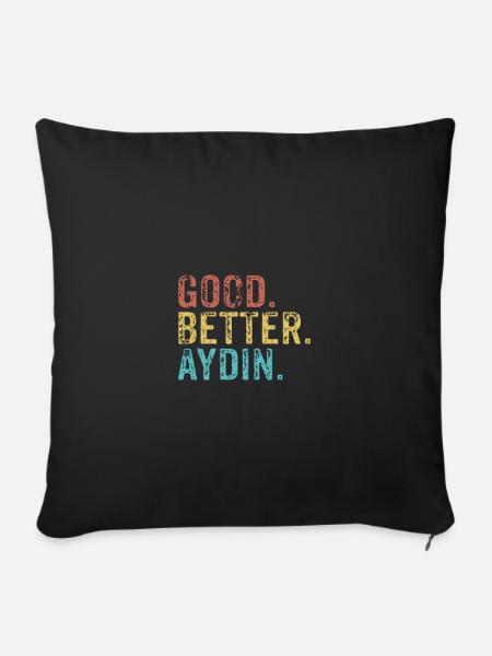 Good better Aydin - Sofakissenbezug 45 x 45 cm - Schwarz
