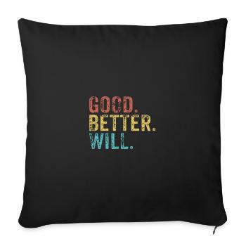 Cool guys are called Will - Sofa pillowcase 17,3'' x 17,3'' (45 x 45 cm) - black - Front