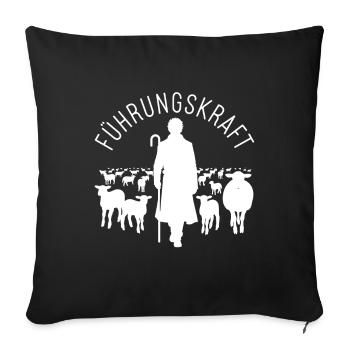 Führungskraft Schafe Schafhirte Geschenkidee Humor - Sofakissenbezug 45 x 45 cm - Schwarz - Vorne