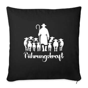 Führungskraft Schafe Hirte Geschenkidee Lustig - Sofakissenbezug 45 x 45 cm - Schwarz - Vorne