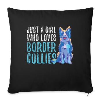 Unique artistic expression of the - Sofa pillowcase 17,3'' x 17,3'' (45 x 45 cm) - black - Front