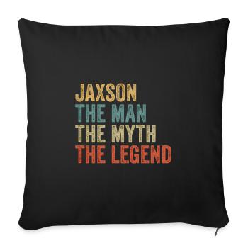 Jaxson the man the myth - Sofakissenbezug 45 x 45 cm - Schwarz - Vorne