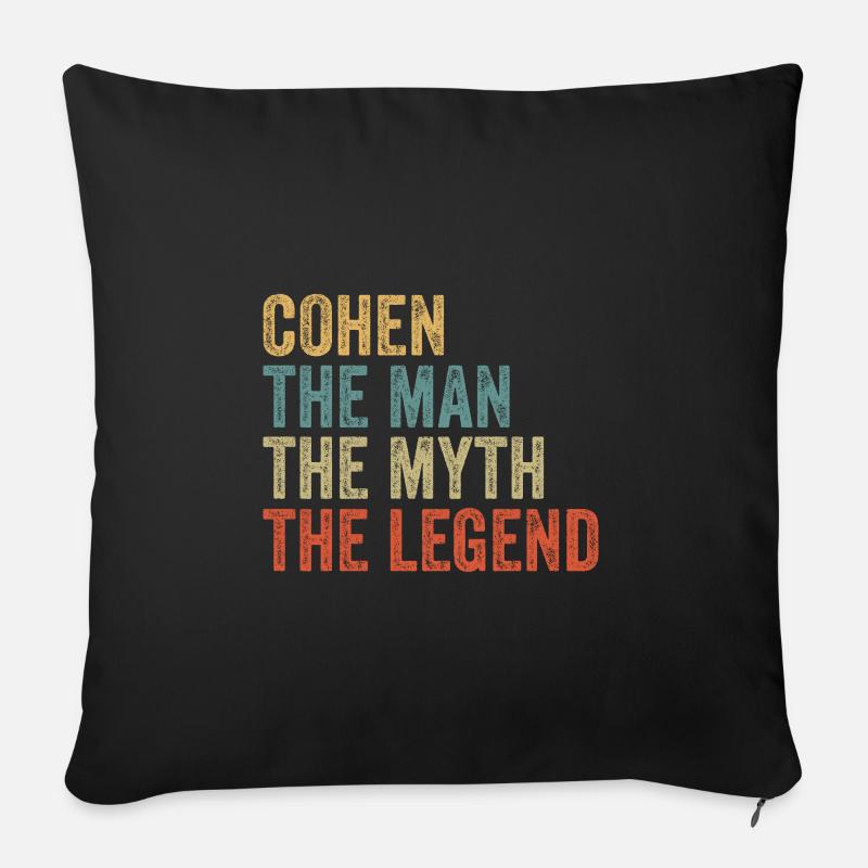 Cohen the man the myth - Sofakissenbezug 45 x 45 cm - Schwarz
