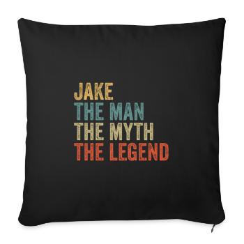 Jake the man the myth - Sofakissenbezug 45 x 45 cm - Schwarz - Vorne