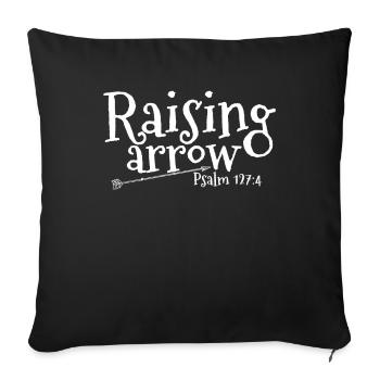 Team Jesus inspired design for faith and - Sofa pillowcase 17,3'' x 17,3'' (45 x 45 cm) - black - Front