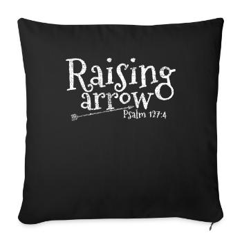 Team Jesus Bible Verse Inspired Design - Sofa pillowcase 17,3'' x 17,3'' (45 x 45 cm) - black - Front