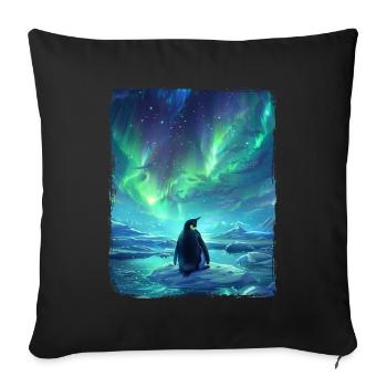 Aurores boréales Animal Aurore boréale Pinchot - Housse de coussin décorative 45 x 45 cm - noir - Devant