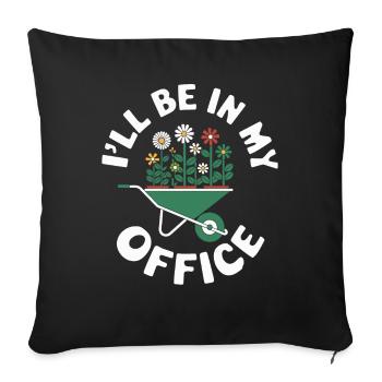 Gardening Garden Gardener - Sofa pillowcase 17,3'' x 17,3'' (45 x 45 cm) - black - Front