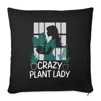 Jardinier Jardinage Plantes de jardin - Housse de coussin décorative 45 x 45 cm - noir - Devant