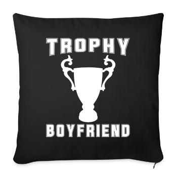 Boyfriend Couples Love Partner Gift Idea - Sofa pillowcase 17,3'' x 17,3'' (45 x 45 cm) - black - Front