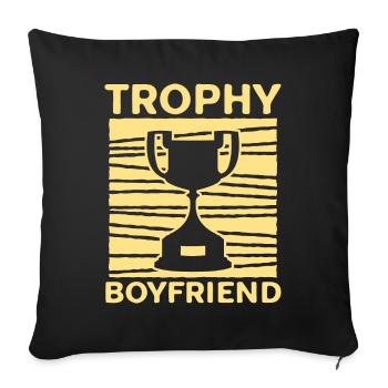 Freund Paare Liebe Beziehung Partner Geschenkidee - Sofakissenbezug 45 x 45 cm - Schwarz - Vorne