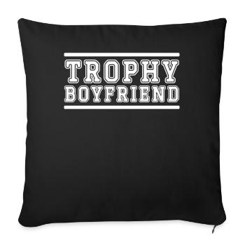 Boyfriend Couples Love Relationship Partner Gift Idea - Sofa pillowcase 17,3'' x 17,3'' (45 x 45 cm) - black - Front