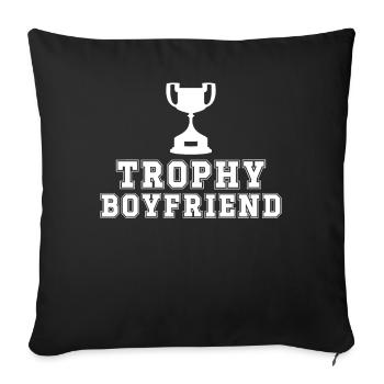 Freund Paare Liebe Beziehung Partner Geschenkidee - Sofakissenbezug 45 x 45 cm - Schwarz - Vorne