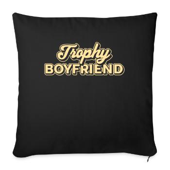 Freund Paare Liebe Beziehung Partner Geschenkidee - Sofakissenbezug 45 x 45 cm - Schwarz - Vorne