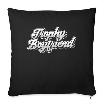 Boyfriend Couples Love Relationship Partner Gift Idea - Sofa pillowcase 17,3'' x 17,3'' (45 x 45 cm) - black - Front