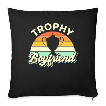 Boyfriend Couples Love Relationship Partner Gift Idea - Sofa pillowcase 17,3'' x 17,3'' (45 x 45 cm) - black - Front
