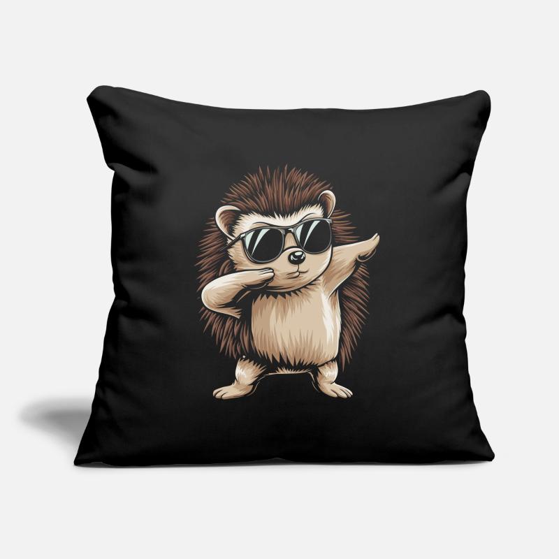 Hérisson Housse de coussin décorative 45 x 45 cm
