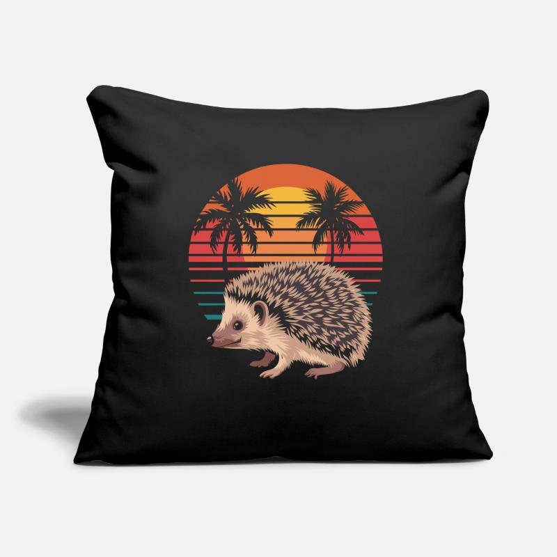 Hérisson Housse de coussin décorative 45 x 45 cm