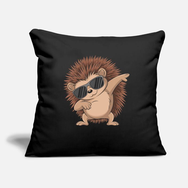 Hérisson Housse de coussin décorative 45 x 45 cm