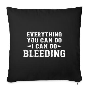 Feminism Saying Gift Vintage Emancipation - Sofa pillowcase 17,3'' x 17,3'' (45 x 45 cm) - black - Front