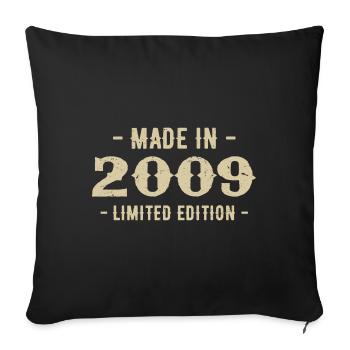 Vintage 2009 Limited Edition Gift 2009 - Sofa pillowcase 17,3'' x 17,3'' (45 x 45 cm) - black - Front