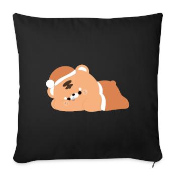 Tigre fatigué - Housse de coussin décorative 45 x 45 cm - noir - Devant