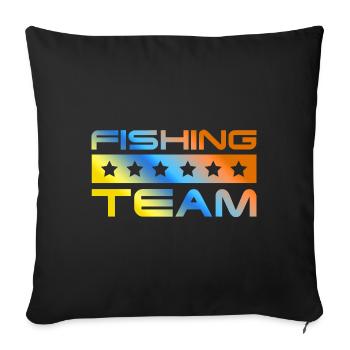 Fishing Crew Colorful - Sofa pillowcase 17,3'' x 17,3'' (45 x 45 cm) - black - Front