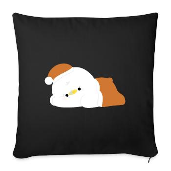 Tired Duck - Sofa pillowcase 17,3'' x 17,3'' (45 x 45 cm) - black - Front