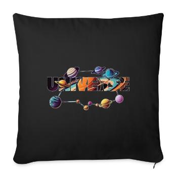 universe - Sofakissenbezug 45 x 45 cm - Schwarz - Vorne