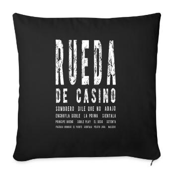 Rueda de Casino Familia - Dance Dance - Gift - Sofa pillowcase 17,3'' x 17,3'' (45 x 45 cm) - black - Front