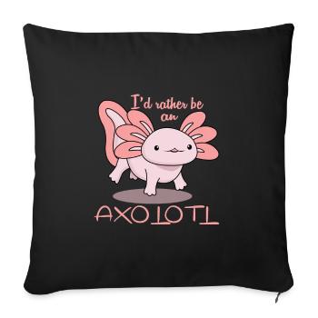 Voler Doux Axolotl Cocklurch - Housse de coussin décorative 45 x 45 cm - noir - Devant