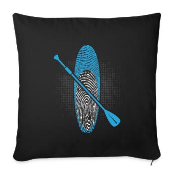 Stand Up Paddle DNA - Housse de coussin décorative 45 x 45 cm - noir - Devant