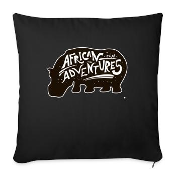 Africa Adventure - Sofa pillowcase 17,3'' x 17,3'' (45 x 45 cm) - black - Front
