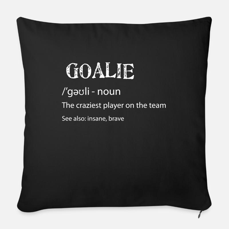 Goalkeeper - Sofa pillowcase 17,3'' x 17,3'' (45 x 45 cm) - black