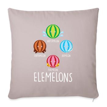Watermelon Element Chemistry Water Earth Fire Air - Sofa pillowcase 17,3'' x 17,3'' (45 x 45 cm) - light taupe - Front