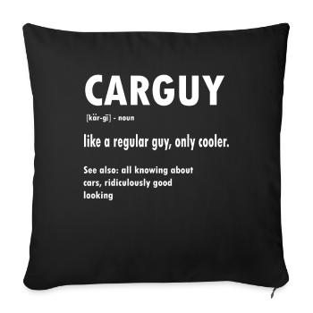 Auto Freak - Housse de coussin décorative 45 x 45 cm - noir - Devant