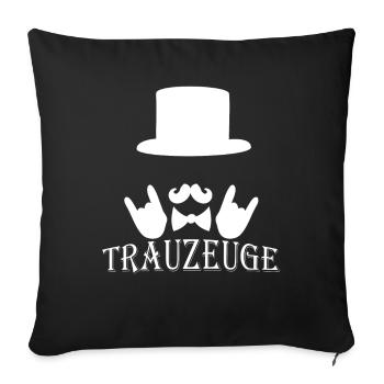 Best man - Sofa pillowcase 17,3'' x 17,3'' (45 x 45 cm) - black - Front