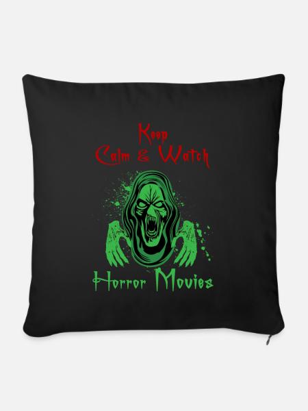 Horrorfilme - Sofakissenbezug 45 x 45 cm - Schwarz