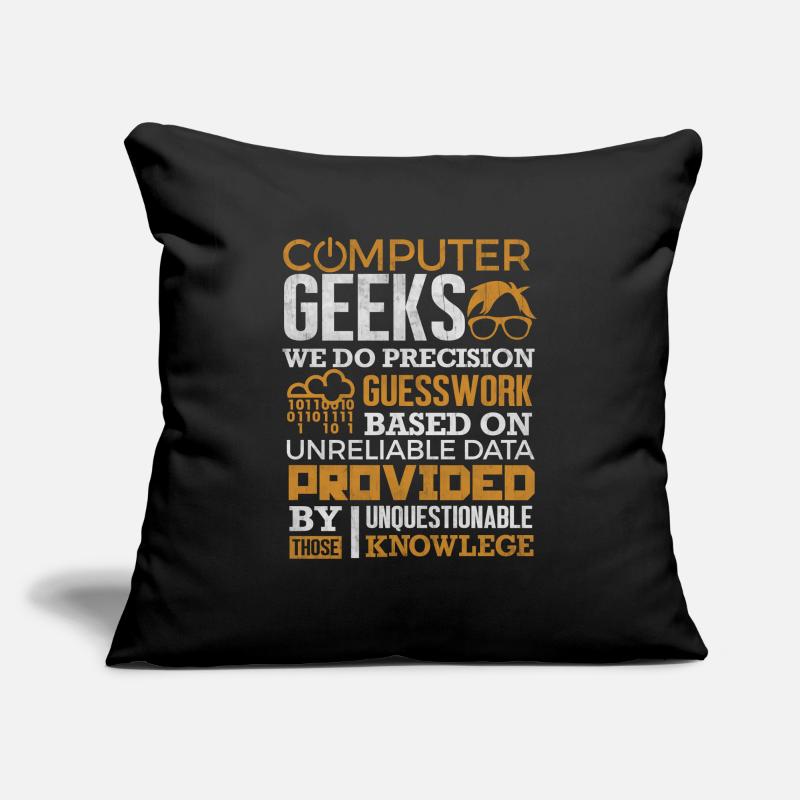 Computer Geek T-Shirt Science Programmeur Nerd Cadeau Housse de coussin décorative 45 x 45 cm