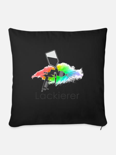 Lackierer - Sofakissenbezug 45 x 45 cm - Schwarz