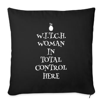 Witch halloween party - Sofa pillowcase 17,3'' x 17,3'' (45 x 45 cm) - black - Front